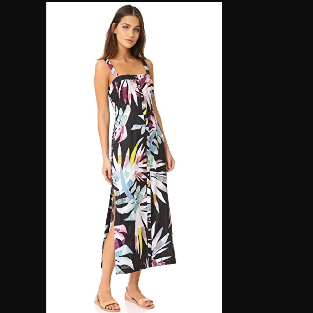 Mara Hoffman linen tropical printed sheath dress